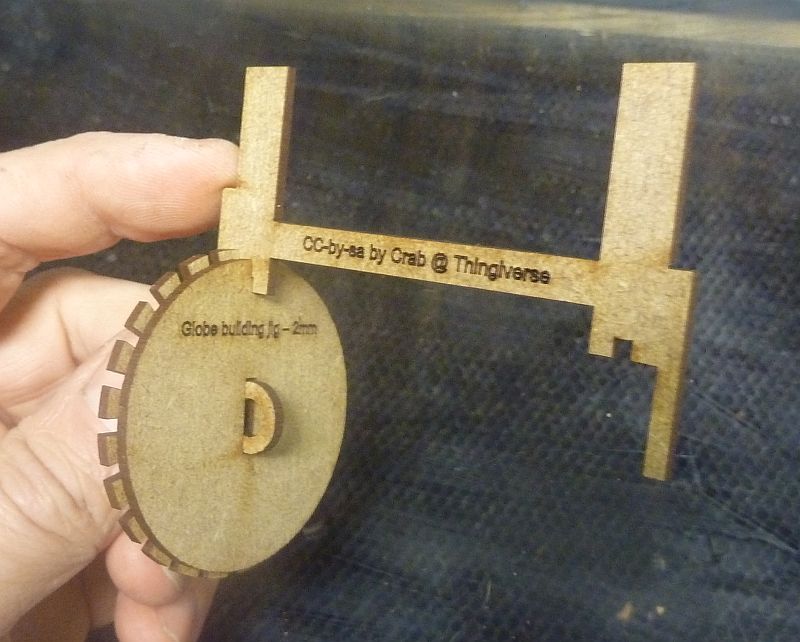 Cage ball, first jig frame